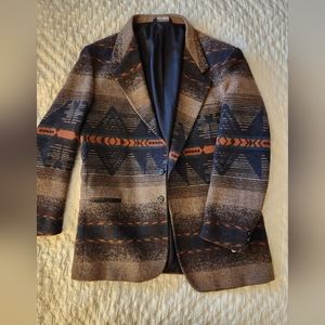 Silverado vintage wool jacket xl native pattern